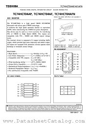 TC74HCT04 datasheet pdf TOSHIBA