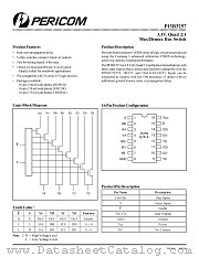 PI3B3257 datasheet pdf Pericom Technology