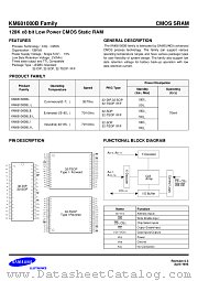 KM681000BLR-5 datasheet pdf Samsung Electronic