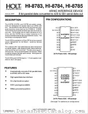 HI-8783PSI datasheet pdf Holt Integrated Circuits