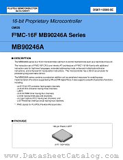 MB90246APFV datasheet pdf Fujitsu Microelectronics