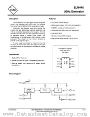 ELM446 datasheet pdf ELM Electronics