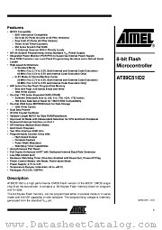 AT89C51ID2-SLSIM datasheet pdf Atmel