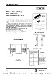 IN74AC640 datasheet pdf INTEGRAL Semiconductor Devices