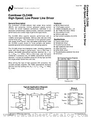 CLC408ALC datasheet pdf National Semiconductor