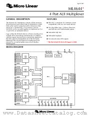 ML4644CQ datasheet pdf Micro Linear