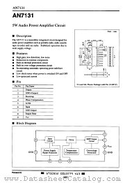 AN7131 datasheet pdf Panasonic