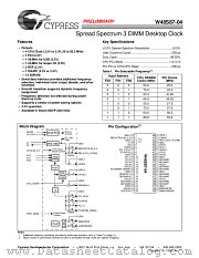 W48S87 datasheet pdf Cypress