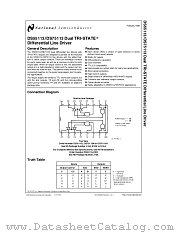 DS75113N datasheet pdf National Semiconductor