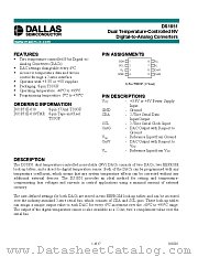 DS1851E-010TR datasheet pdf MAXIM - Dallas Semiconductor
