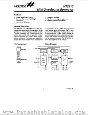 HT2815A datasheet pdf Holt Integrated Circuits