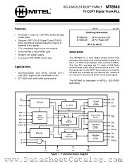 MT8940AE datasheet pdf Mitel Semiconductor