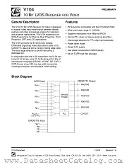 V104 datasheet pdf Integrated Circuit Systems