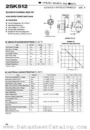 2SK512 datasheet pdf Hitachi Semiconductor