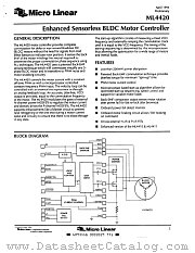 ML4420 datasheet pdf Micro Linear