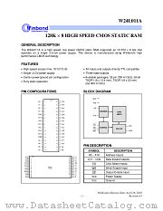 W24L011A-15 datasheet pdf Winbond Electronics