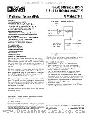 AD7441BRT datasheet pdf Analog Devices