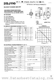 2SJ116 datasheet pdf Hitachi Semiconductor