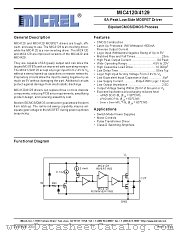 MIC4120 datasheet pdf Micrel Semiconductor