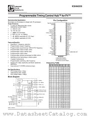 ICS950223 datasheet pdf Integrated Circuit Systems
