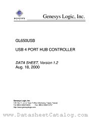 GL650USB datasheet pdf Genesys Logic