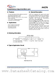 AH276K-PL datasheet pdf Anachip