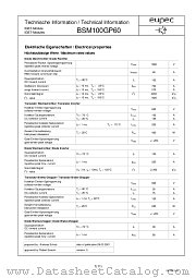 BSM100GP60 datasheet pdf Eupec GmbH