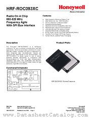 HRF-ROC093XC-K datasheet pdf Honeywell Sensing