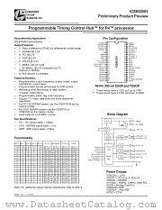 ICS952001 datasheet pdf Integrated Circuit Systems