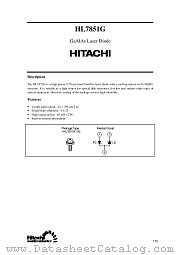 HL7851G datasheet pdf Hitachi Semiconductor