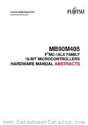 MB90M408 datasheet pdf Fujitsu Microelectronics