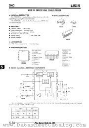 NJM2228D datasheet pdf New Japan Radio