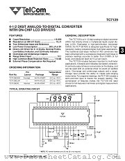 TC7129CLW datasheet pdf TelCom Semiconductor