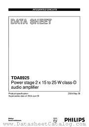 TDA8925ST datasheet pdf Philips