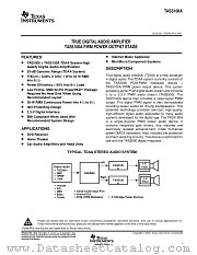 TAS5100ADAP datasheet pdf Texas Instruments