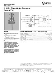 OPF522 datasheet pdf Optek Technology
