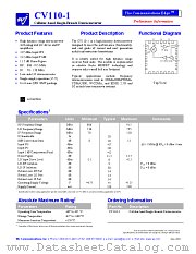 CV110-1 datasheet pdf WJ Communications
