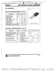 MPSH20 datasheet pdf Samsung Electronic