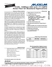 MAX1429 datasheet pdf MAXIM - Dallas Semiconductor