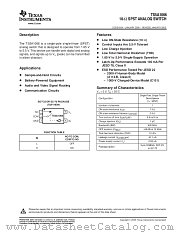 TS5A1066YEPR datasheet pdf Texas Instruments
