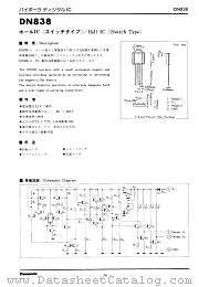 DN838 datasheet pdf Panasonic