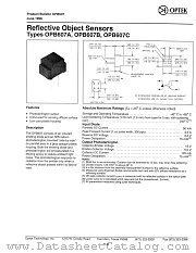 OPB607C datasheet pdf Optek Technology