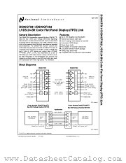 DS90CF582MTD datasheet pdf National Semiconductor
