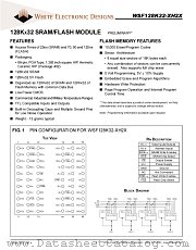 WSF128K32-27H2MA datasheet pdf White Electronic Designs