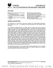 UT6164C32T-6 datasheet pdf UTRON Technology