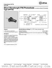 OPF792 datasheet pdf Optek Technology