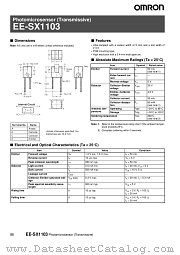EE-SX1103 datasheet pdf Omron