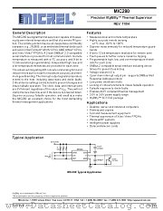 MIC280-1BM6 datasheet pdf Micrel Semiconductor