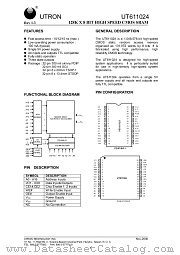 UT611024 datasheet pdf UTRON Technology
