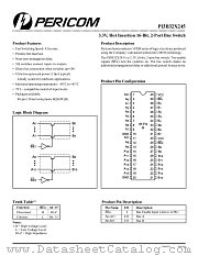 PI3B32X245 datasheet pdf Pericom Technology